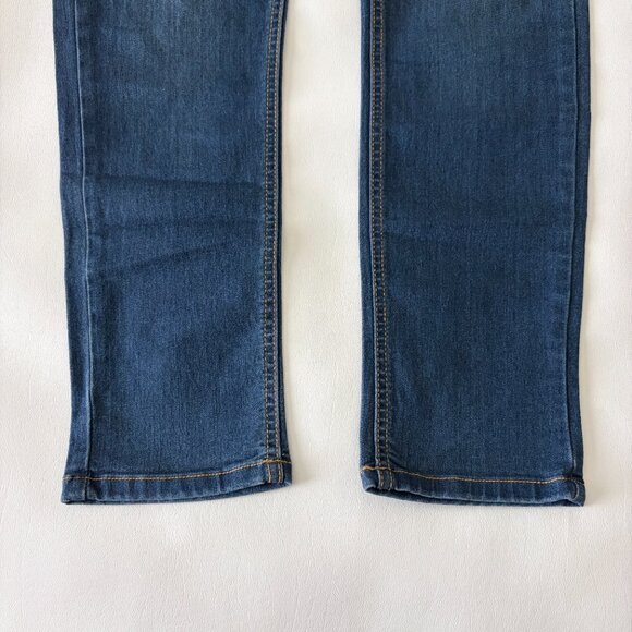 Free People Jean Womens 29 Blue Hi-Rise Slim Fit Stretch Denim Medium Wash USA - Picture 3 of 11